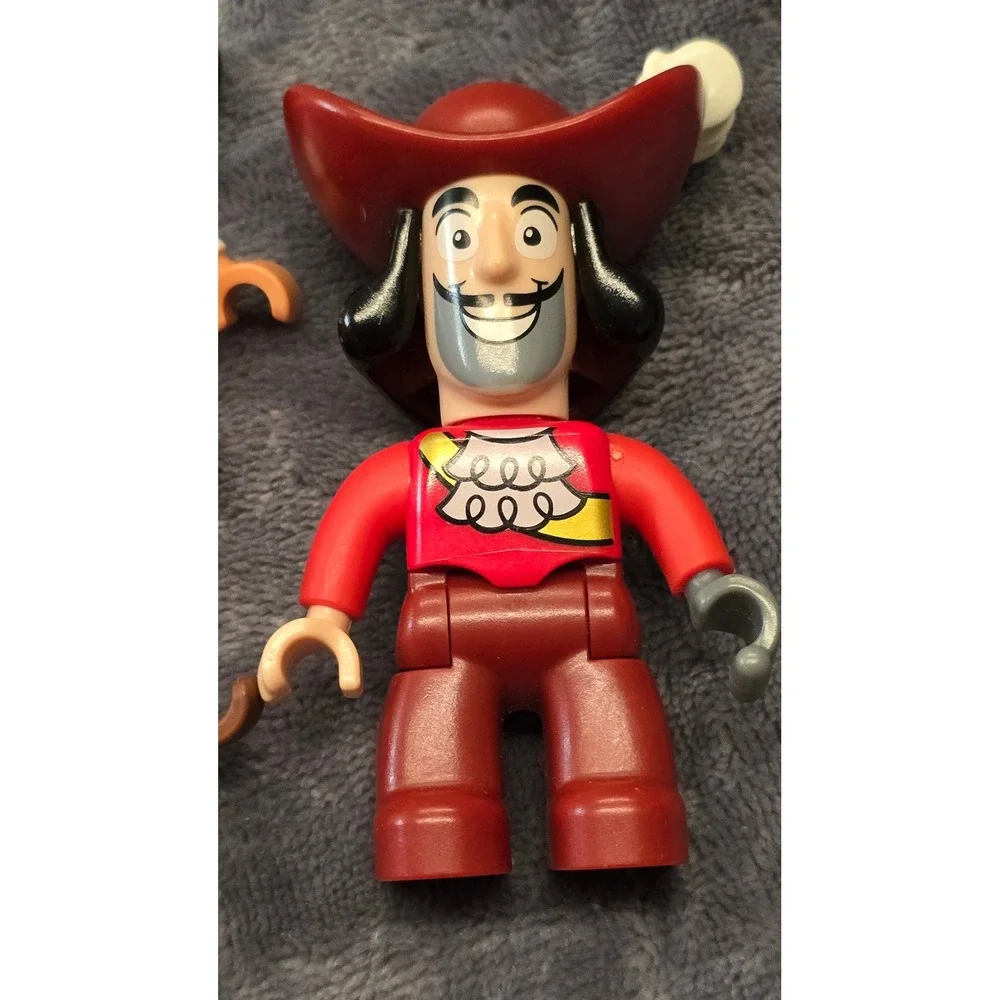 LEGO Duplo Figure Lot Spiderman Captain Hook Police Officer and Children 6pc
